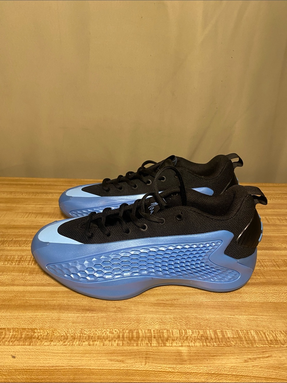 Adidas Anthony Edward AE 1 Low 'Nick's Gift Blue/Black Basketball Shoes 7.5